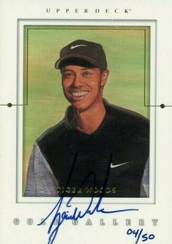 2001 Upper Deck - Gallery Autographs #GG-TW Tiger Woods Front