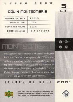 2001 Upper Deck - Heroes of Golf National Convention Promos #5CM Colin Montgomerie Back