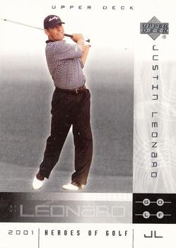 2001 Upper Deck - Heroes of Golf National Convention Promos #6JL Justin Leonard Front