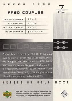 2001 Upper Deck - Heroes of Golf National Convention Promos #7FC Fred Couples Back
