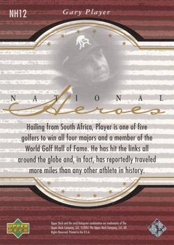 2001 Upper Deck - National Heroes #NH12 Gary Player Back
