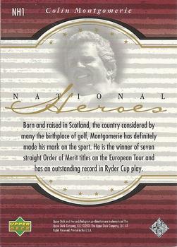 2001 Upper Deck - National Heroes #NH1 Colin Montgomerie Back