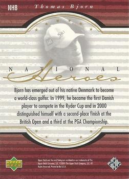 2001 Upper Deck - National Heroes #NH8 Thomas Bjorn Back