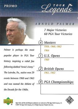 2001 Upper Deck - Promos #NNO Arnold Palmer Back