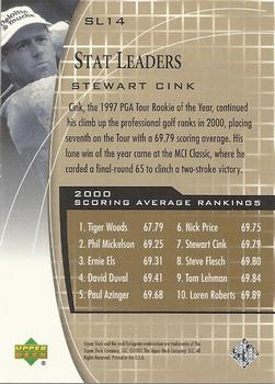 2001 Upper Deck - Stat Leaders #SL14 Stewart Cink Back