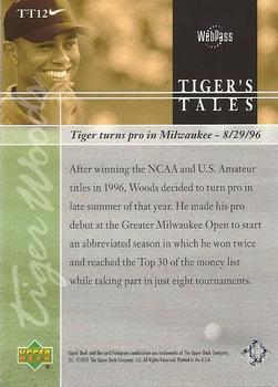 2001 Upper Deck - Tiger's Tales #TT12 Tiger Woods Back