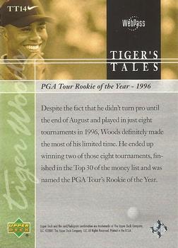 2001 Upper Deck - Tiger's Tales #TT14 Tiger Woods Back