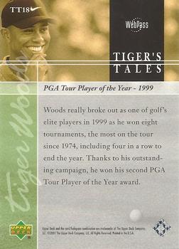 2001 Upper Deck - Tiger's Tales #TT18 Tiger Woods Back