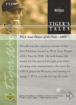 2001 Upper Deck - Tiger's Tales #TT19 Tiger Woods Back
