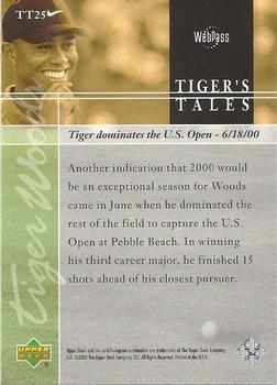 2001 Upper Deck - Tiger's Tales #TT25 Tiger Woods Back