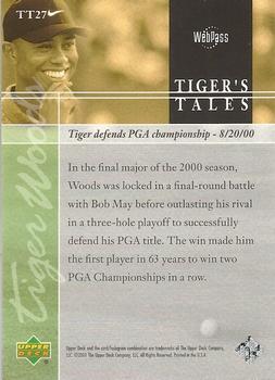 2001 Upper Deck - Tiger's Tales #TT27 Tiger Woods Back