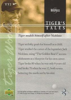 2001 Upper Deck - Tiger's Tales #TT2 Tiger Woods Back