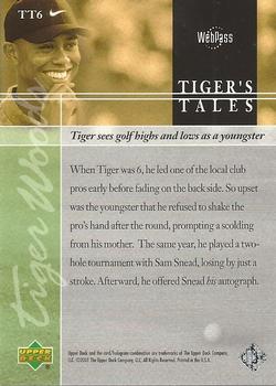 2001 Upper Deck - Tiger's Tales #TT6 Tiger Woods Back