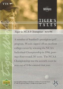 2001 Upper Deck - Tiger's Tales #TT8 Tiger Woods Back