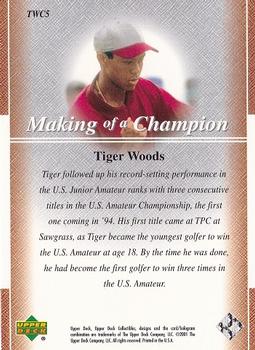2001 Upper Deck Tiger Woods Collection #TWC5 Tiger Woods Back