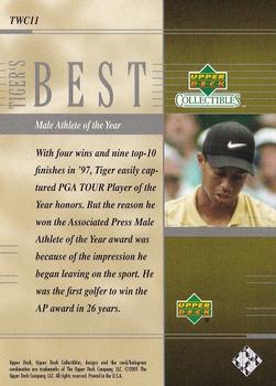 2001 Upper Deck Tiger Woods Collection #TWC11 Tiger Woods Back