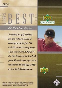 2001 Upper Deck Tiger Woods Collection #TWC12 Tiger Woods Back