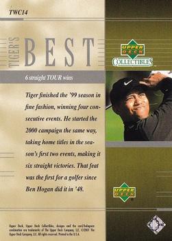 2001 Upper Deck Tiger Woods Collection #TWC14 Tiger Woods Back