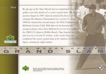 2001 Upper Deck Tiger Woods Collection #TWC26 Tiger Woods Back