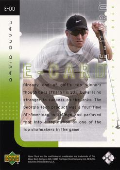 2001 Upper Deck - e-Card #E-DD David Duval Back