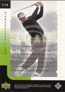 2001 Upper Deck - e-Card #E-CM Colin Montgomerie Back