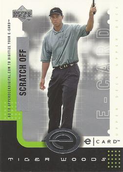 2001 Upper Deck - e-Card #E-TW Tiger Woods Front