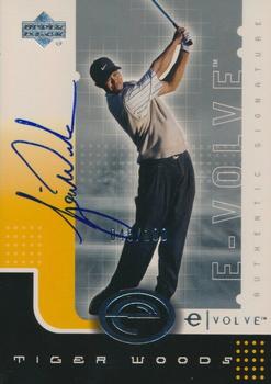 2001 Upper Deck - eVolve Autograph #ES-TW Tiger Woods Front