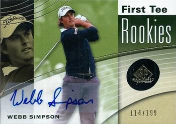 2012 SP Game Used #33 Webb Simpson Front