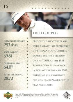 2004 SP Signature #15 Fred Couples Back