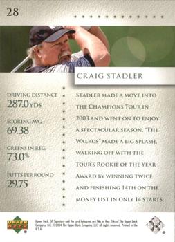2004 SP Signature #28 Craig Stadler Back