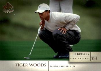 2004 SP Signature #29 Tiger Woods Front