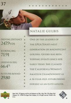 2004 SP Signature #37 Natalie Gulbis Back