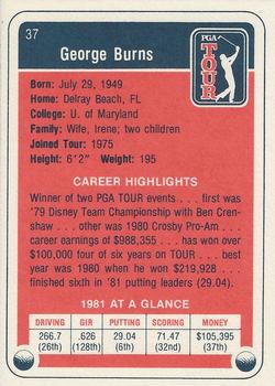 1982 Donruss #37 George Burns Back
