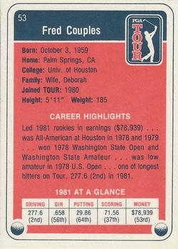 1982 Donruss #53 Fred Couples Back
