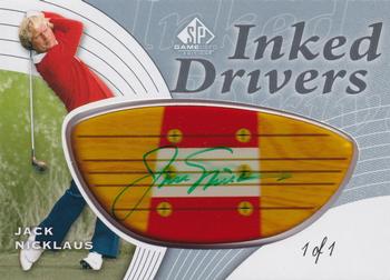2012 SP Game Used - Inked Drivers Dark Orange #IDJN Jack Nicklaus Front