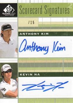 2012 SP Game Used - Scorecard Signatures Dual #SS2KN Anthony Kim / Kevin Na Front