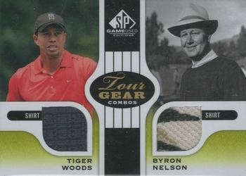 2012 SP Game Used - Tour Gear Dual #TG2WN Tiger Woods / Byron Nelson Front