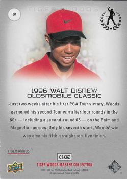 2013 Upper Deck Tiger Woods Master Collection #2 1996 Walt Disney/Oldsmobile Classic Back