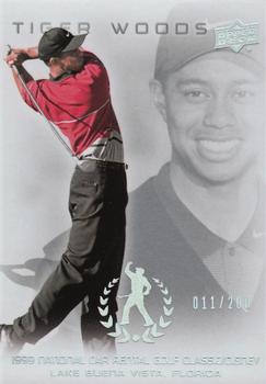2013 Upper Deck Tiger Woods Master Collection #13 1999 National Car Rental Golf Classic/Disney Front