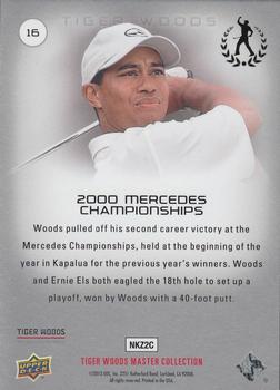 2013 Upper Deck Tiger Woods Master Collection #16 2000 Mercedes Championships Back