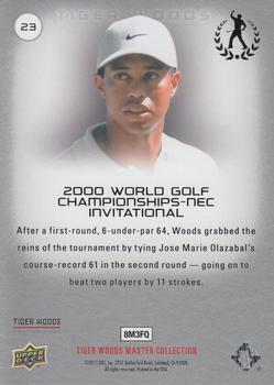 2013 Upper Deck Tiger Woods Master Collection #23 2000 WGC-NEC Invitational Back