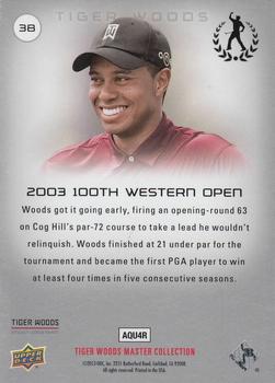 2013 Upper Deck Tiger Woods Master Collection #38 2003 100th Western Open Back