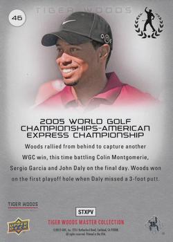 2013 Upper Deck Tiger Woods Master Collection #46 2005 WGC-American Express Championship Back