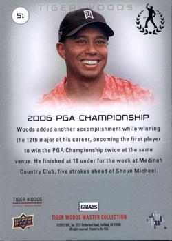 2013 Upper Deck Tiger Woods Master Collection #51 2006 PGA Championship Back