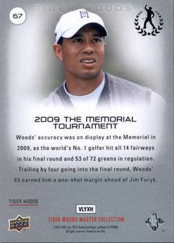 2013 Upper Deck Tiger Woods Master Collection #67 2009 the Memorial Tournament Back
