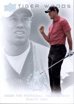 2013 Upper Deck Tiger Woods Master Collection #67 2009 the Memorial Tournament Front