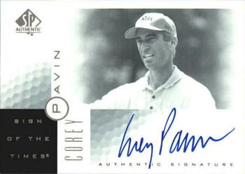2001 SP Authentic - Sign of the Times #CP Corey Pavin Front