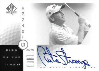 2001 SP Authentic - Sign of the Times #CS Curtis Strange Front