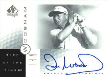 2001 SP Authentic - Sign of the Times #IW Ian Woosnam Front