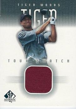 2001 SP Authentic - Tour Swatch #TW-TS Tiger Woods Front